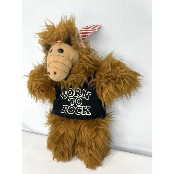 ALF Born To Rock Plush Hand Puppet Alien Burger King Toy 11" Vintage 1988 - Picture 3 of 8